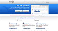 Desktop Screenshot of gosnipe.com