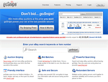 Tablet Screenshot of gosnipe.com